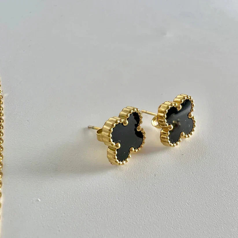 Clover Necklace and Earring Set