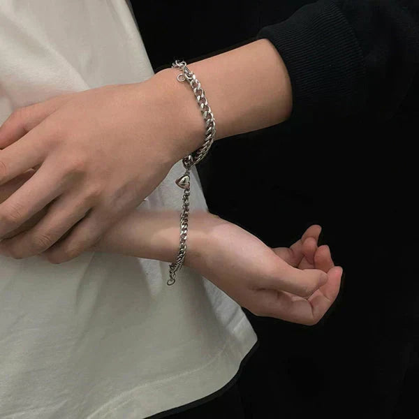 Pair of Magnetic Heart Couple Bracelet💝
