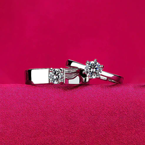 Silver Couple Rings