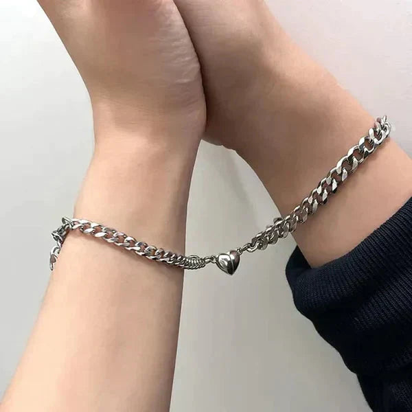 Pair of Magnetic Heart Couple Bracelet💝
