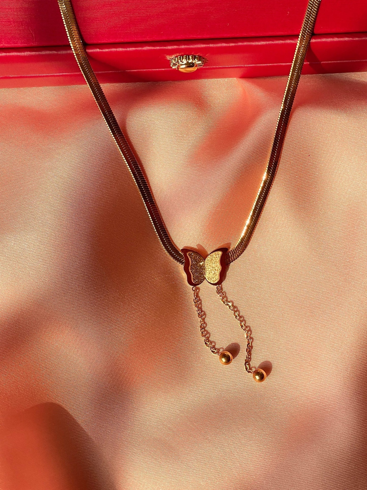 butterfly Choker Necklace set