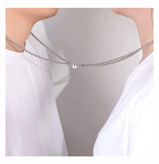 Magnetic Couple Heart Necklace