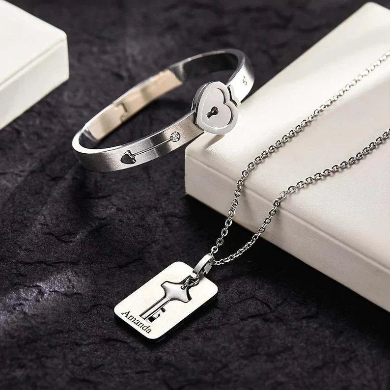 Love Lock Bracelet With Key