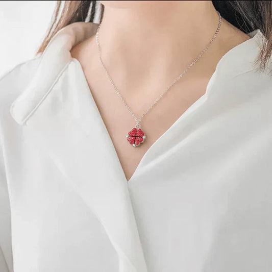 Magnetic Four Heart Necklace