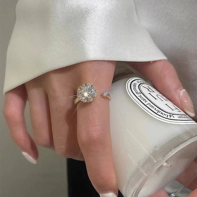 Crystal Rotating Ring (Adjustable Size)